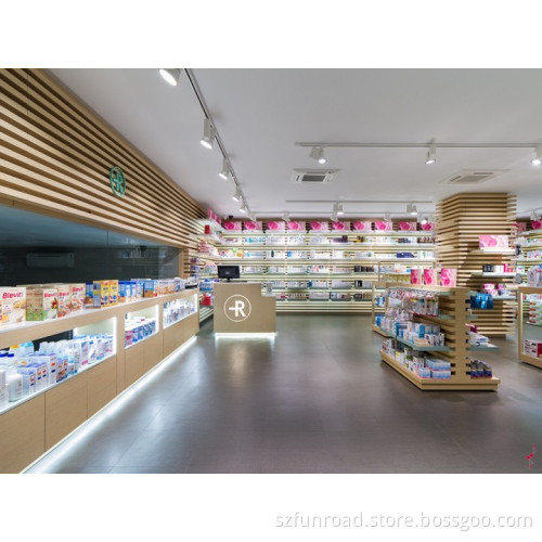 2017 new arrival upscale farmacia shelf